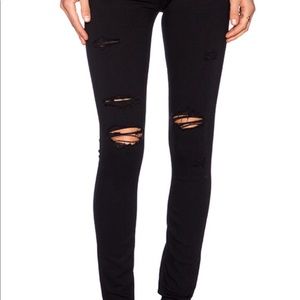 Paige Verdugo Destructed  Skinny Jeans Black W27